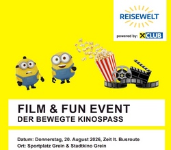 Film & Fun Event Der  bewegte Kinospass  - ANMELDUNG &Uuml;BER VERANSTALTER