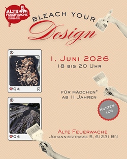 Bleach Your Design: T-Shirts mit Bleichmittel f&auml;rben - Special im M&auml;dchen*Treff