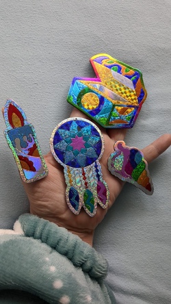 Kreativkurs: Folienspa&szlig;! Sticker und Magnete mit Glitzerfolie