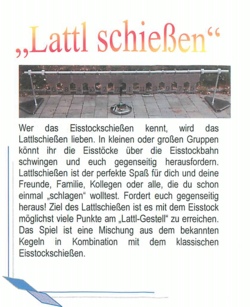 Lattlschiessen bei Stocksch&uuml;tzen
