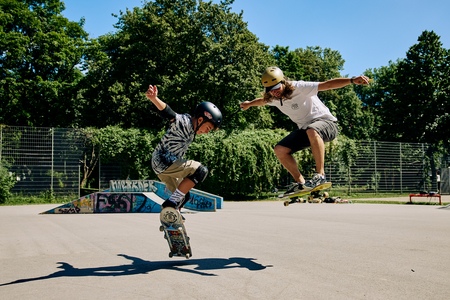 Skateboardkurs mit Profis f&uuml;r Anf&auml;nger und Fortgeschrittene