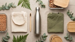 Stofftasche bedrucken mit Naturmaterialien