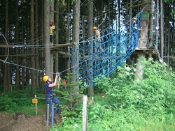 hoch hinaus - Kletterwald