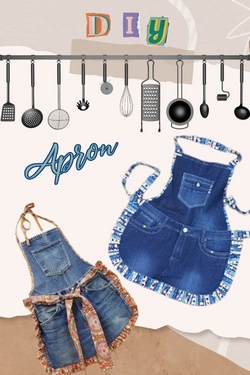 Eine Sch&uuml;rze aus alten Jeans 2