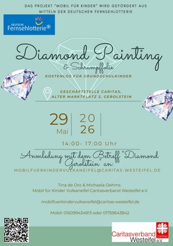 Diamond Painting & Schl&uuml;sselanh&auml;nger aus Schrumpfolie in Gerolstein