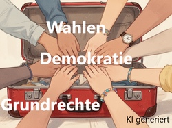 Mit dem Demokratiekoffer unterwegs
