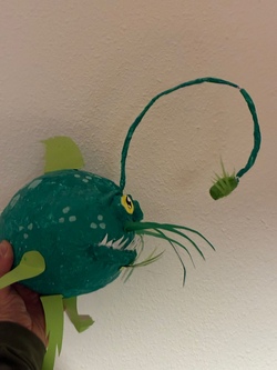 Gestalte deinen eigenen Chiemsee Kugelhai - 3d Fische aus Pappmache