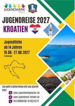 Jugendreise 2027 nach Kroatien