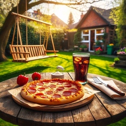 Spiel & Genuss im Gr&uuml;nen: Outdoorspiele und Pizza im Garten