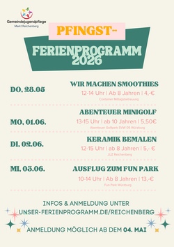 Pfingstferienprogramm | Kochtag im JUZ Reichenberg "Wir machen Smoothies"