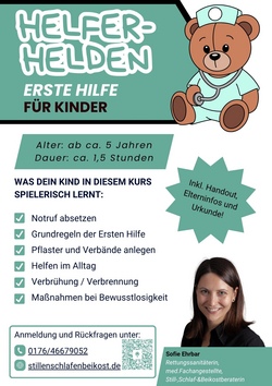 Helfer Helden - Erste Hilfe f&uuml;r Kinder