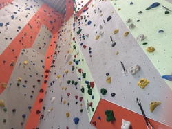 Klettern im Kletterzentrum Freising nachmittags - 10.9.
