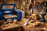 Holzwerkstatt mit Lasercut