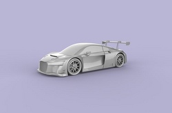 Sportwagen 3D-Holz-Steckbausatz 2