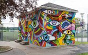 Graffiti-Projekt mit K&uuml;nstler aus Wien