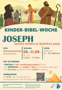 Kinderbibelwoche - Josephs Spuren in &Auml;gyptens Sand - ANMELDUNG EXTERN -