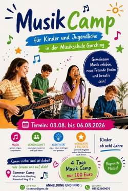 Sommercamp 2026 Musikschule Garching