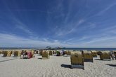 Strandtag mit Frisbee-Golf