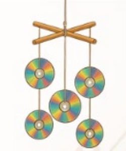 Windspiele aus CDs
