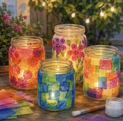 Windlichter basteln