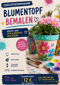 Blumentopf bemalen 