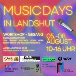 Music Days f&uuml;r M&auml;dchen - Gesang