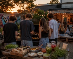 Sommerliches Grillen im Jugendzentrum