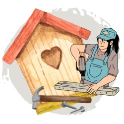 Vogelnistk&auml;sten bauen