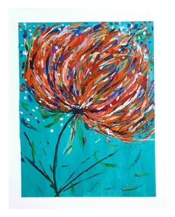 Verwehte Blume