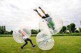 Action im Bubble Ball 1. Termin