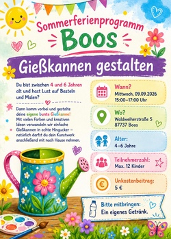 Gie&szlig;kannen bunt bemalen