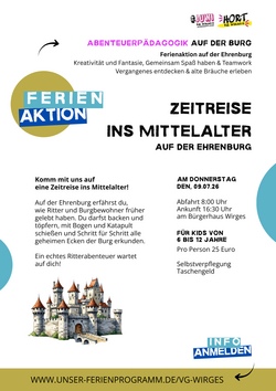 Zeitreise ins Mittelalter auf der Ehrenburg
