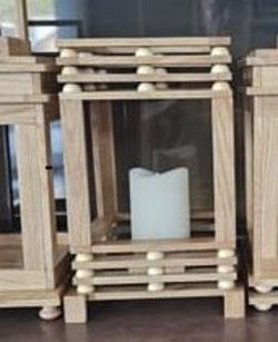 Windlicht aus Holz 1