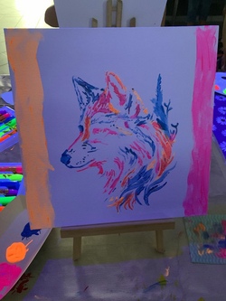 Kreativ-Workshop &ndash; Malen mit Schablonen