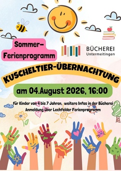Kuscheltier&uuml;bernachtung in der B&uuml;cherei