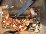 Pizza backen im Lehmofen