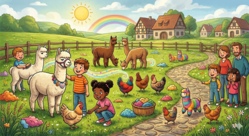 Alpaka-Zeit f&uuml;r Kinder