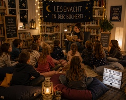 Nachts in der B&uuml;cherei