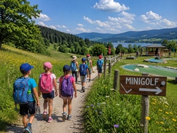 Wanderung zum Minigolfplatz 