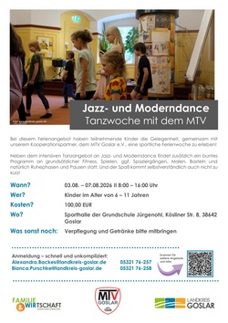 Jazz- und Moderndance mit dem MTV Goslar