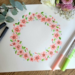 Watercolor Blumenkr&auml;nze