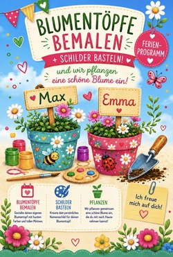 Blumentopf bemalen 