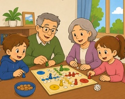Spielenachmittag mit den Senioren