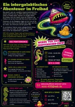 Workshop zum Theater am Becken - Per Seepferdchen durch die Galaxis