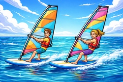 Windsurfkurs f&uuml;r Kinder und Jugendliche am Mandichosee (2 x 3 Std.)