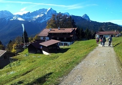 Bergwanderung durch die Partnachklamm auf den Eckbauer 