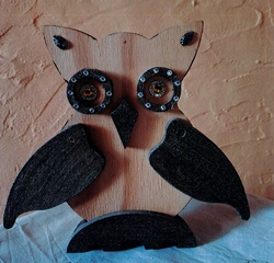 Ich baue eine Waldk&auml;uzchen - Spardose aus Holz