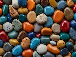 Wir bemalen Wandersteine (We paint rocks)