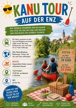 Kanu Tour auf der Enz