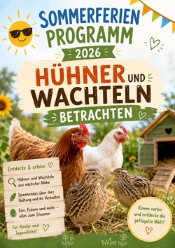 H&uuml;hner und Wachteln im Vergleich